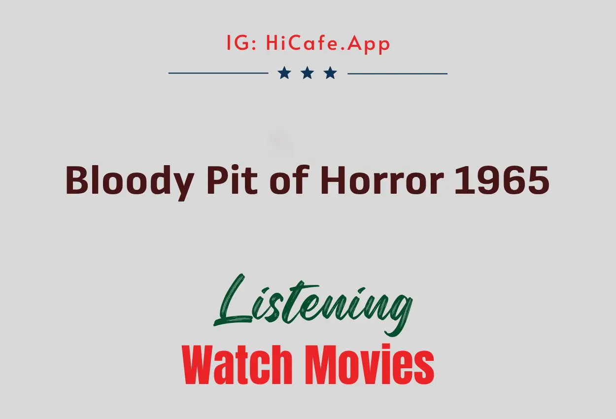 Bloody Pit of Horror 1965