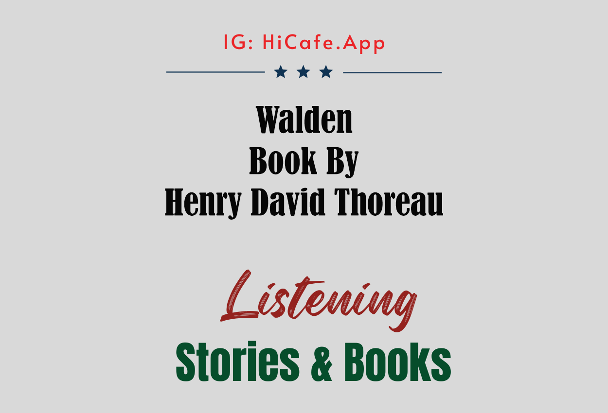 Walden book by Henry David Thoreau