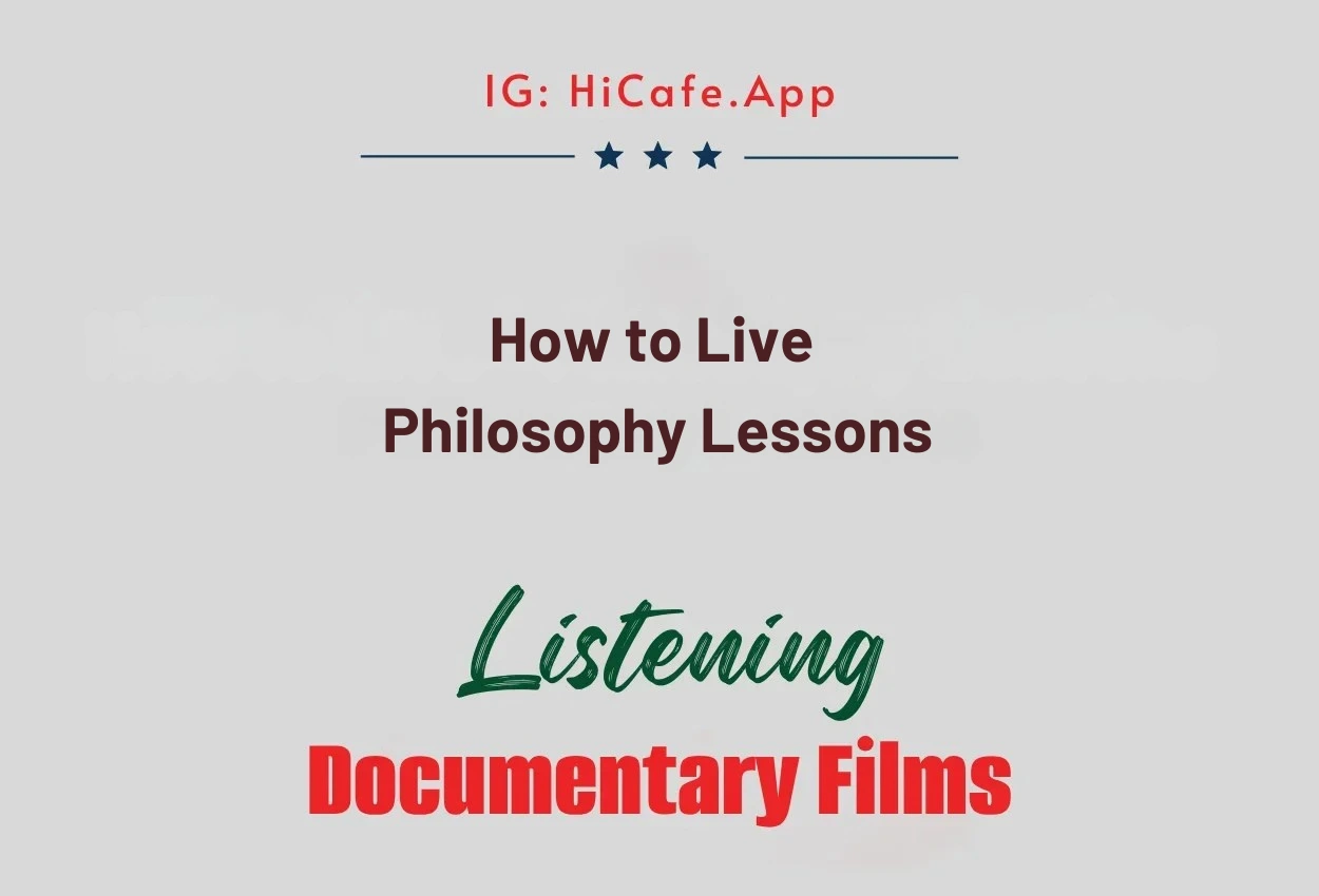 How to Live- Philosophy Lessons